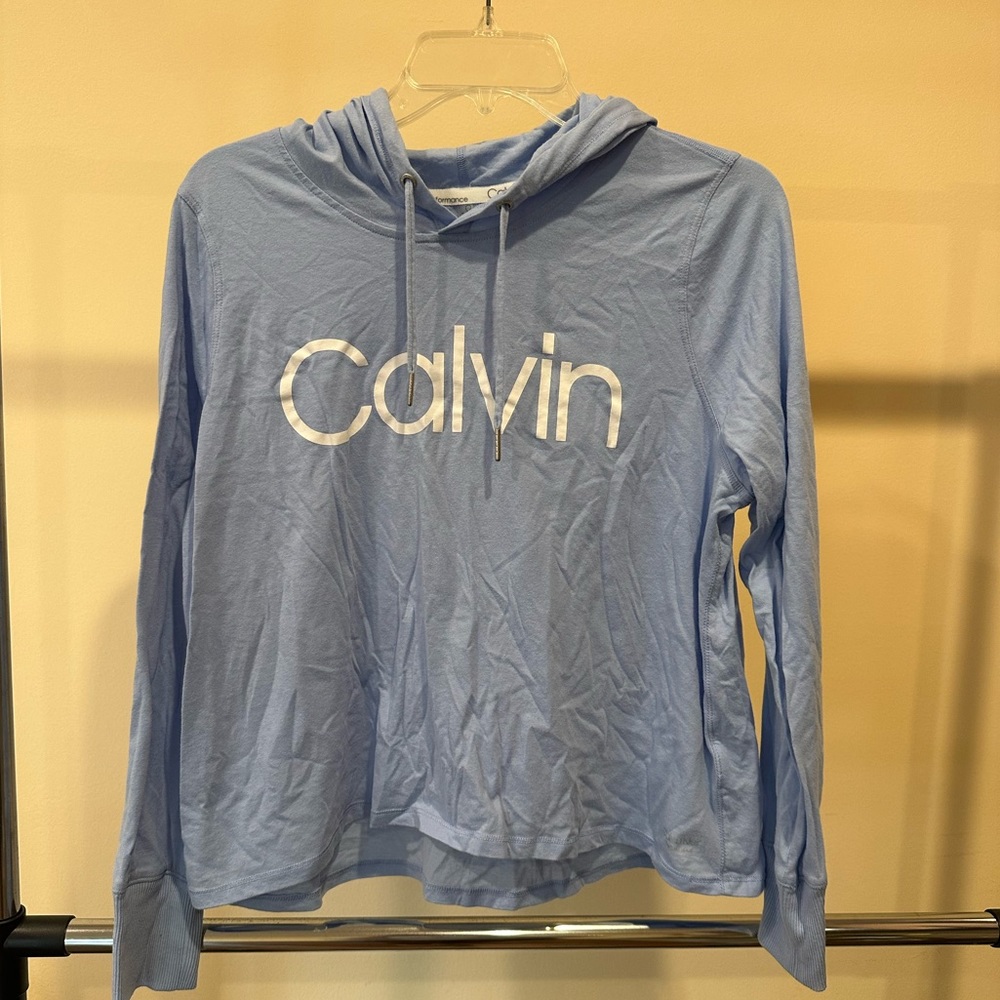 Calvin Klein light blue hoodie size M